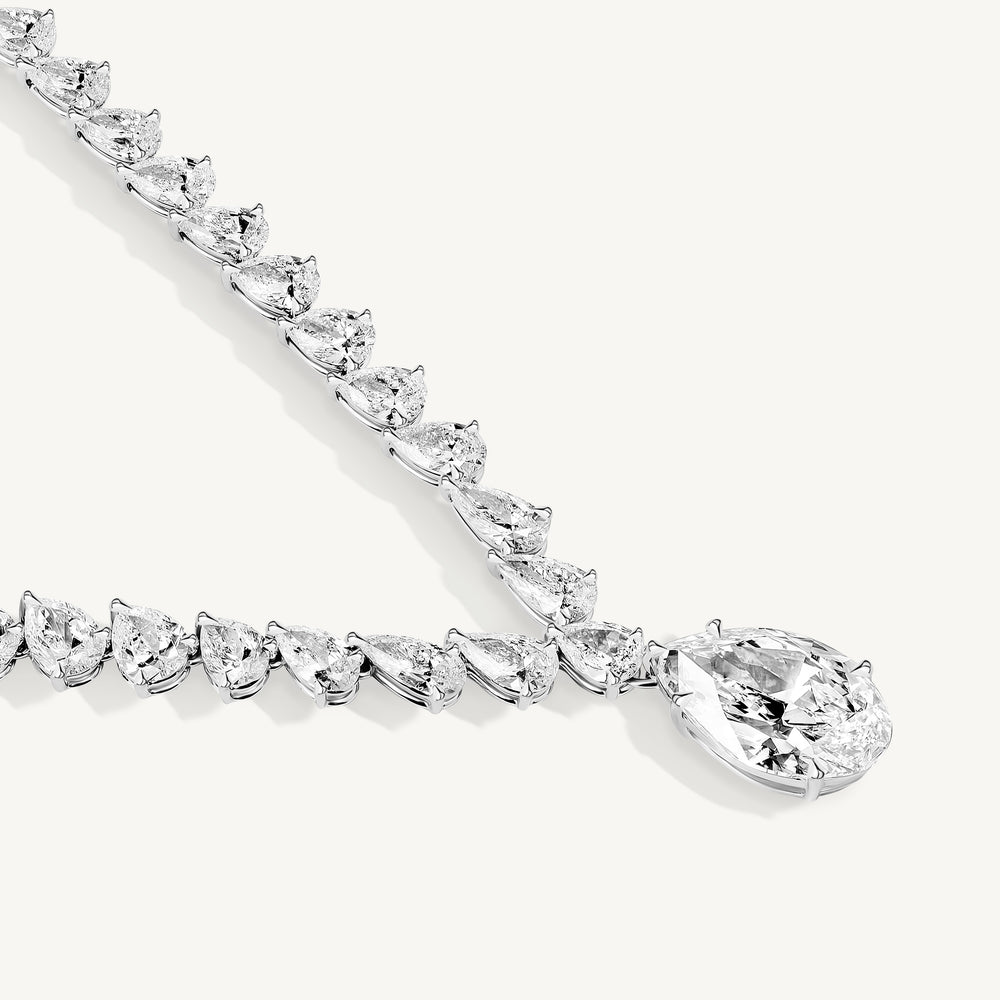 
                  
                    Pear Diamond Aria Tennis Necklace
                  
                