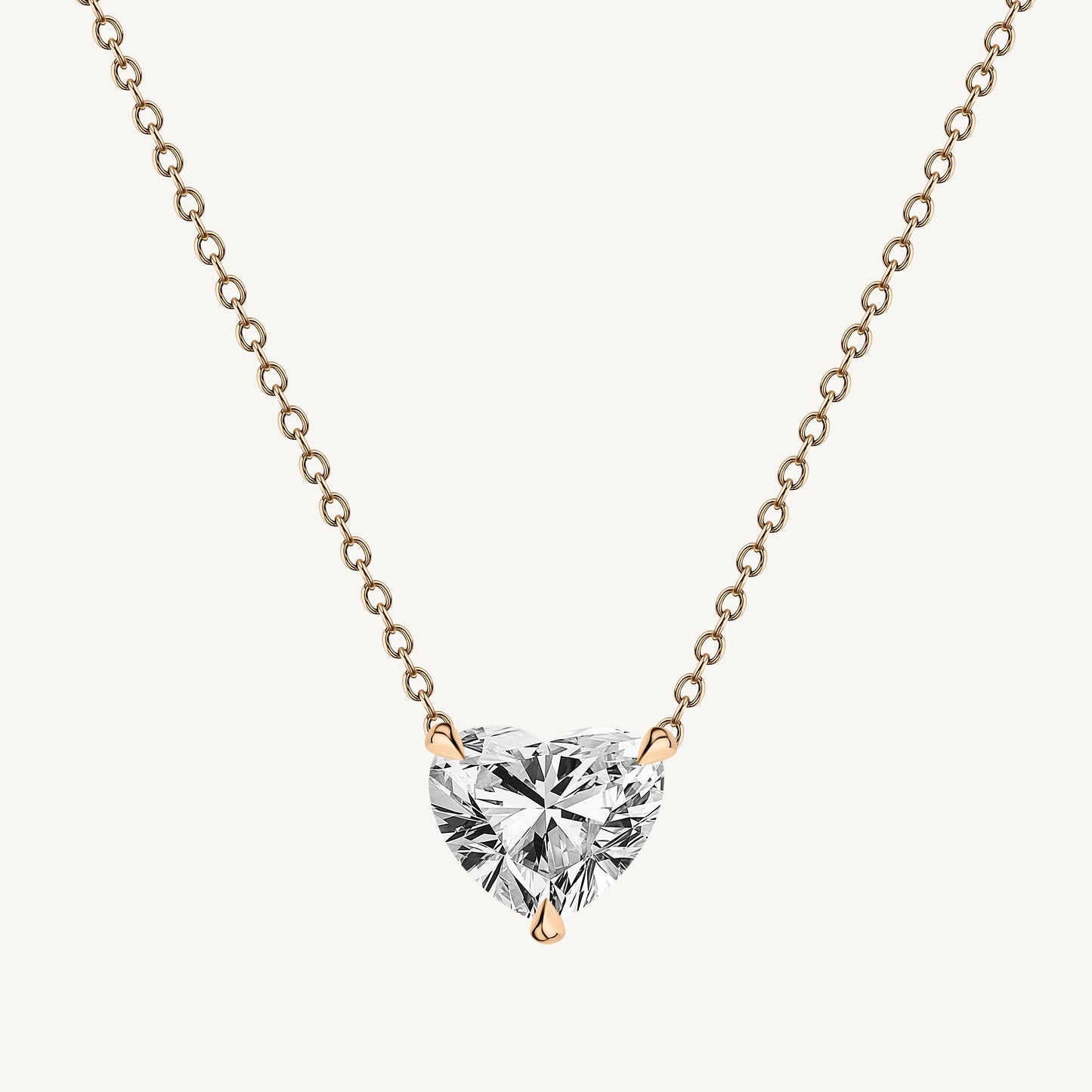 Heart Diamond Pendant Necklace