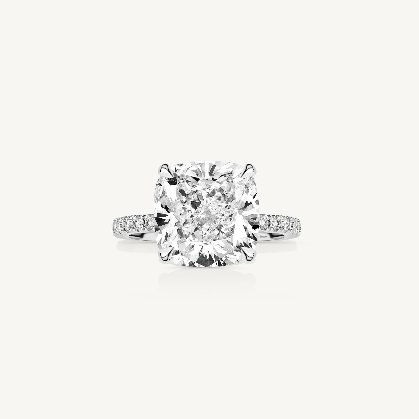 6ct Cushion Cut Solitaire Engagement Ring