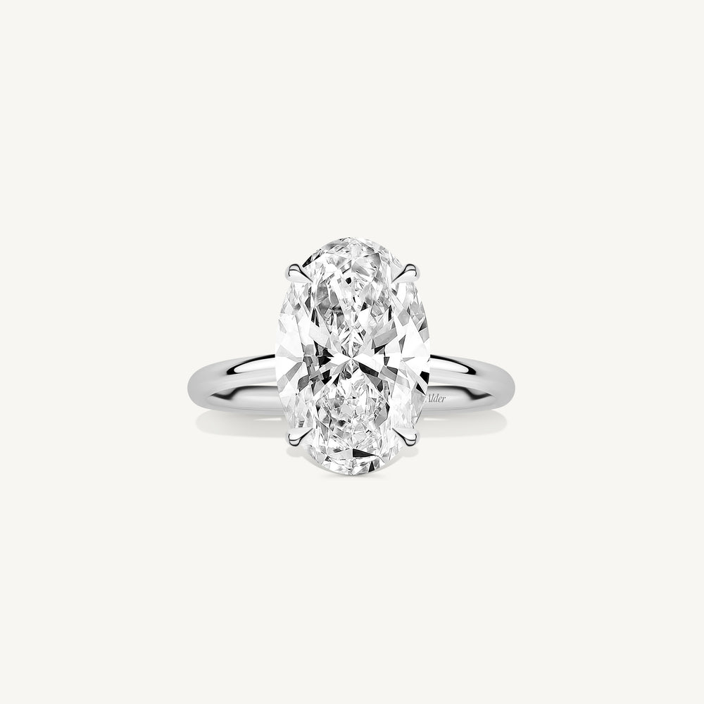 Oval Diamond Solitaire Engagement Ring