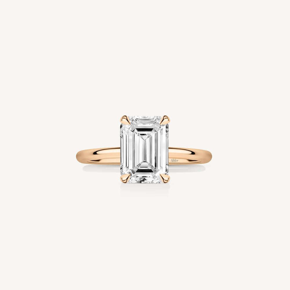 Emerald Cut Solitaire Engagement Ring