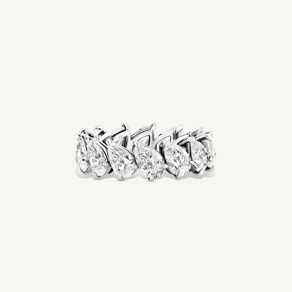 Sideways Pear Diamond Eternity Band