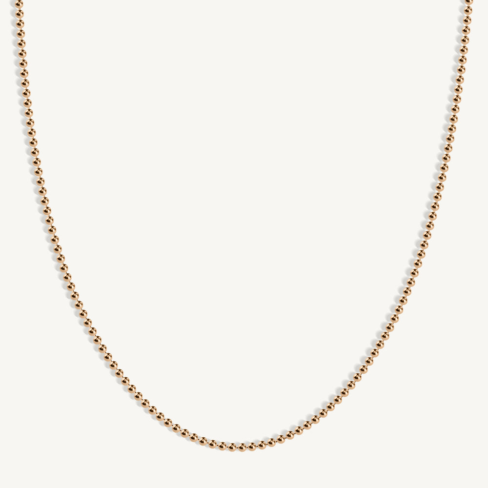 Solid Gold Bead Chain