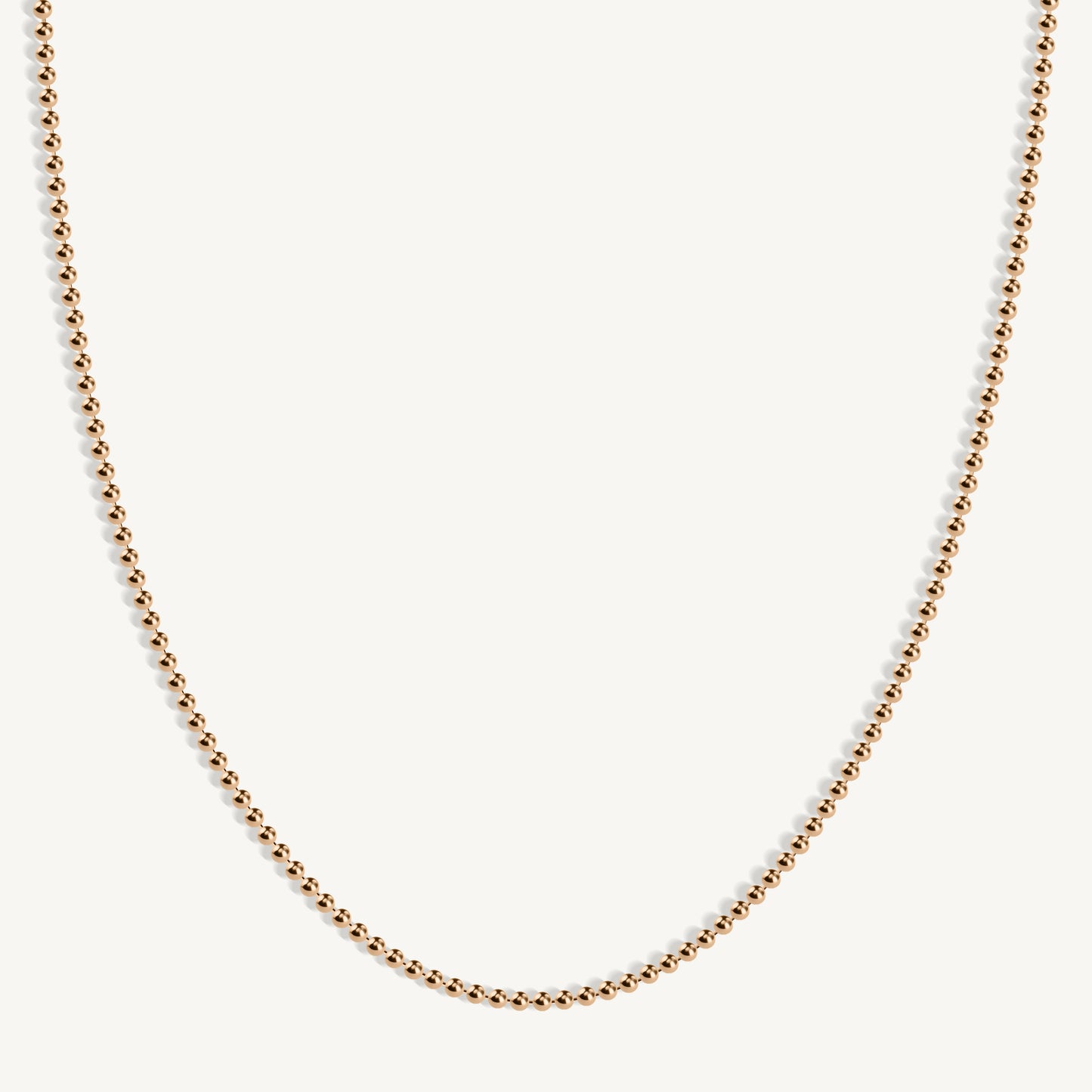 
                  
                    Solid Gold Bead Chain
                  
                