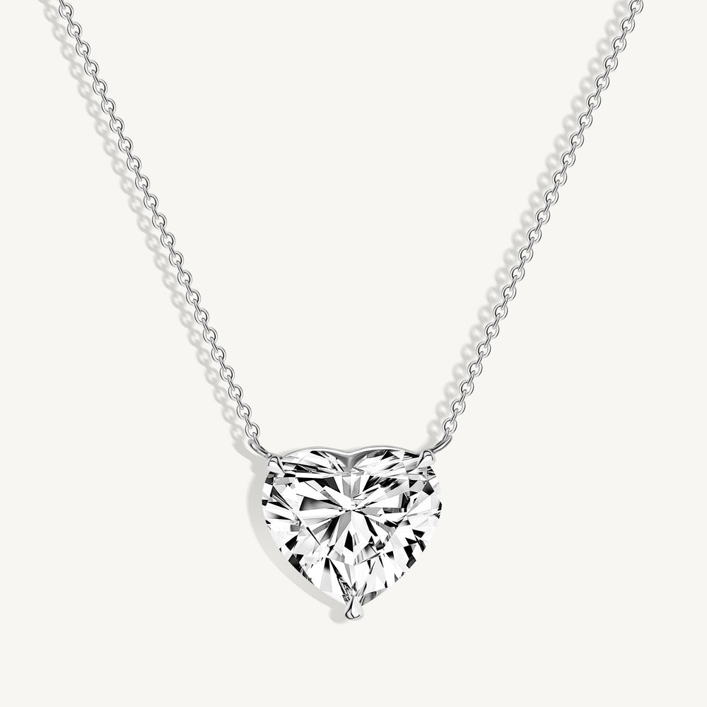 Heart Diamond Pendant Necklace