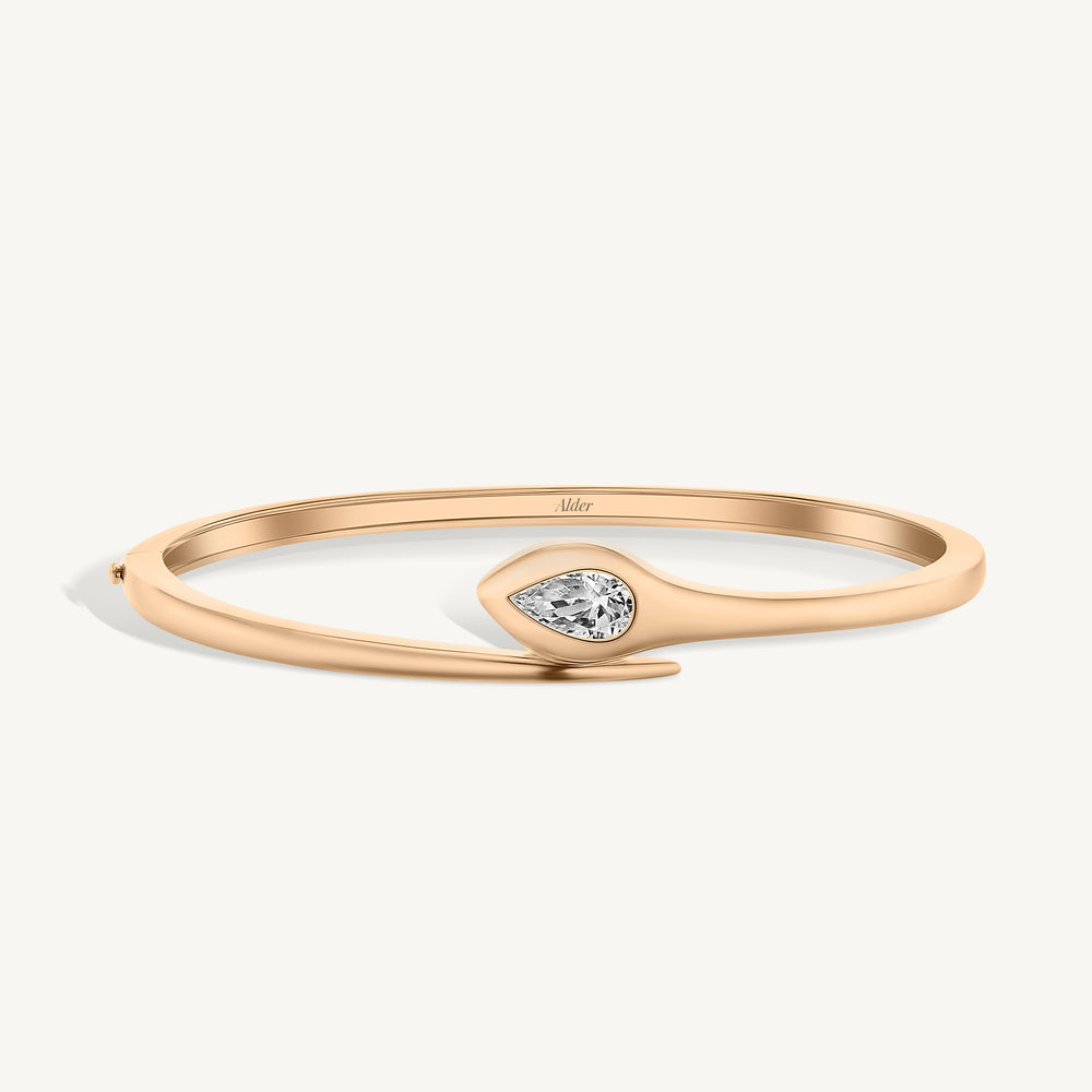 Pear Diamond Lunar Bangle