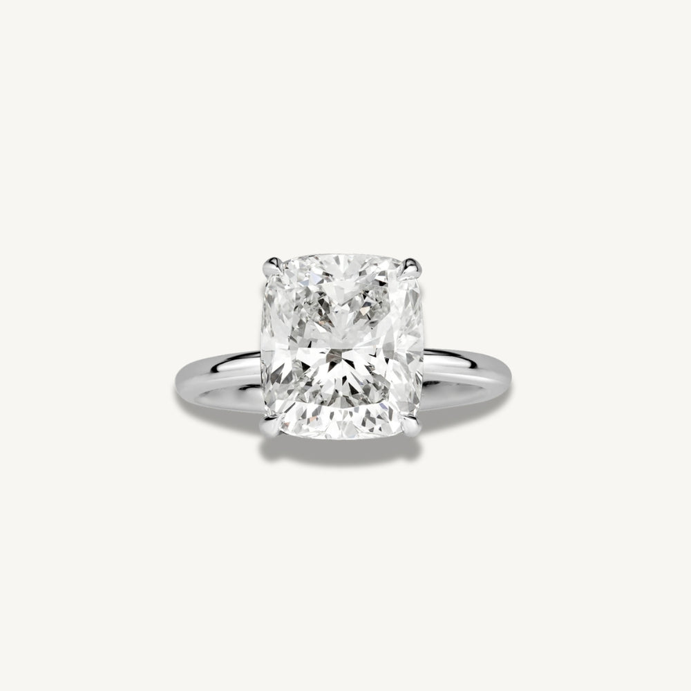 Cushion Cut Solitaire Engagement Ring