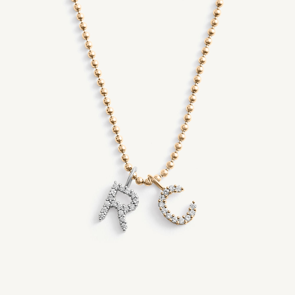 
                  
                    Large Diamond Initial Charm
                  
                