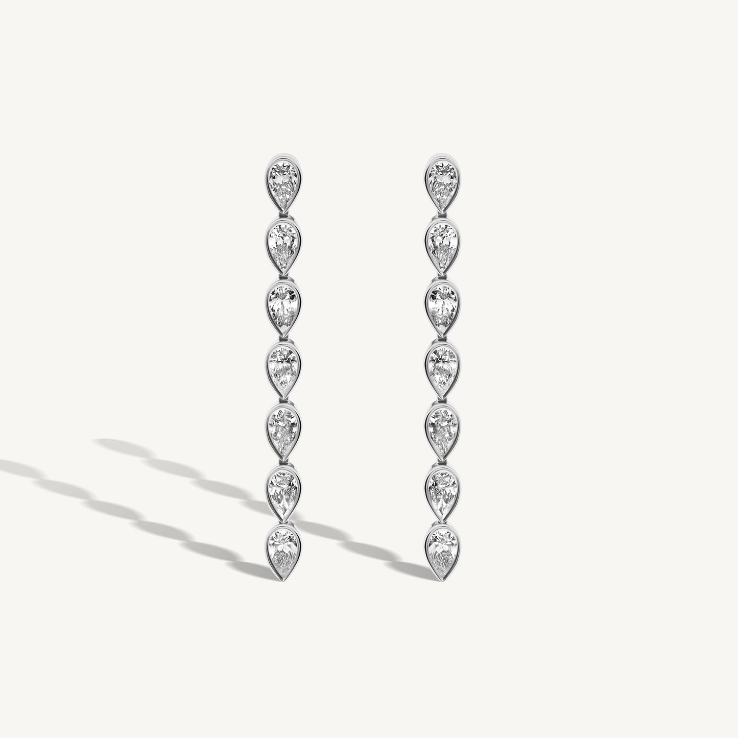 
                  
                    Pear Diamond Bezel Drop Earrings
                  
                